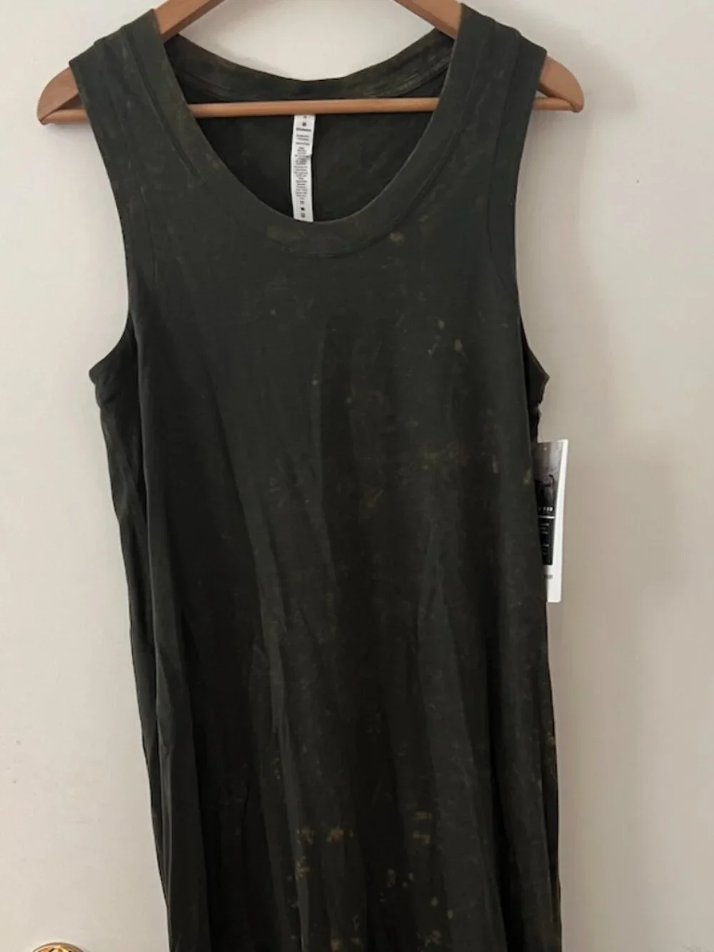 Lululemon All Yours Tank Maxi Dress *Wash | Cloudy Wash Dark Olive | Size 8 - Picture 7 of 7